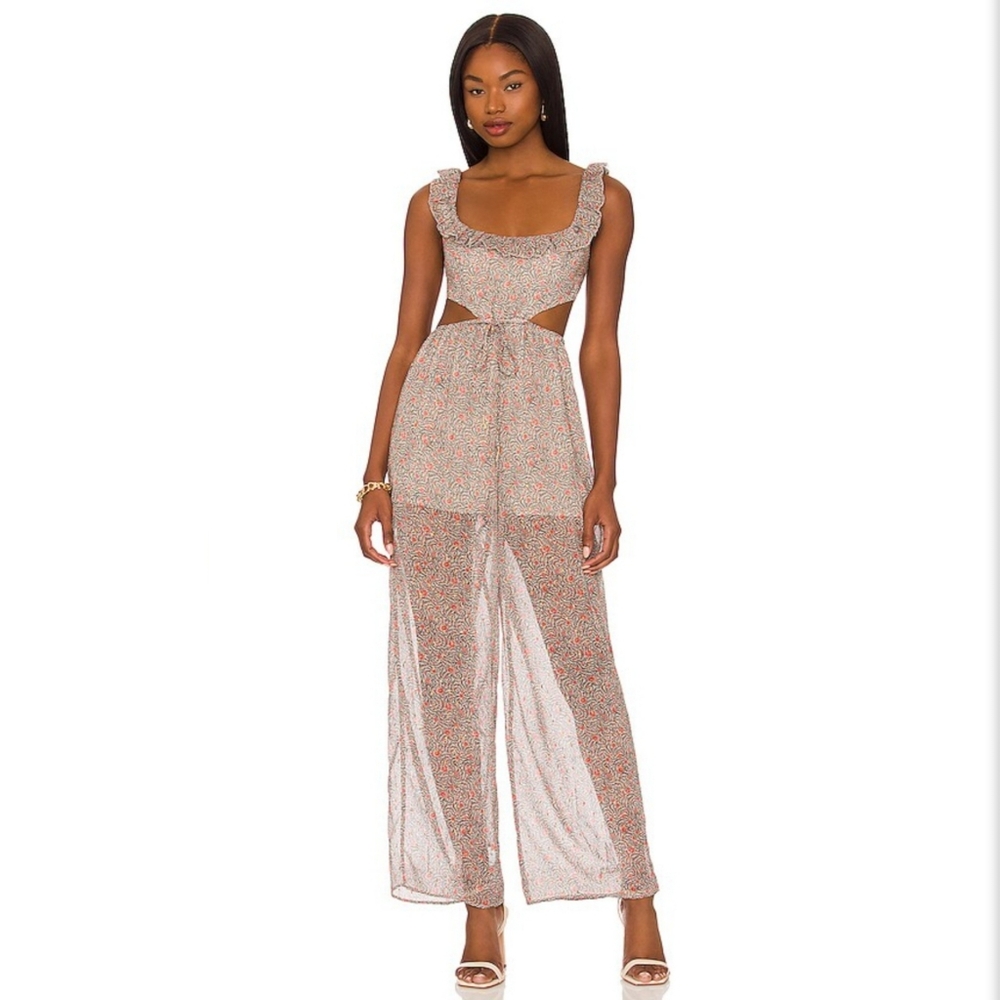 Tularosa REVOLVE Tatum Jumpsuit In Julian Floral‎ Women's Size XL